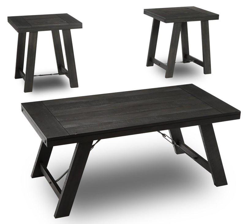 Corsic 3-Piece Coffee and Two End Tables Package