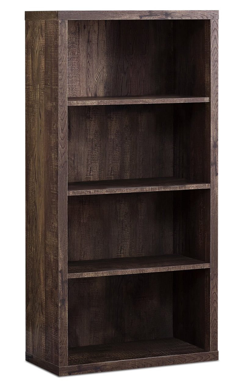 Derby 4-Shelf Bookcase - Brown