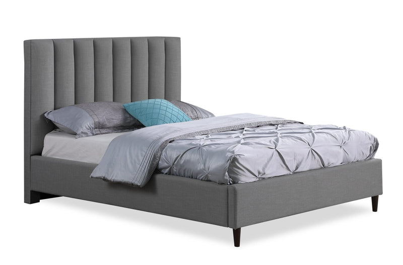 Cresbard Upholstered Full Platform Bed - Grey