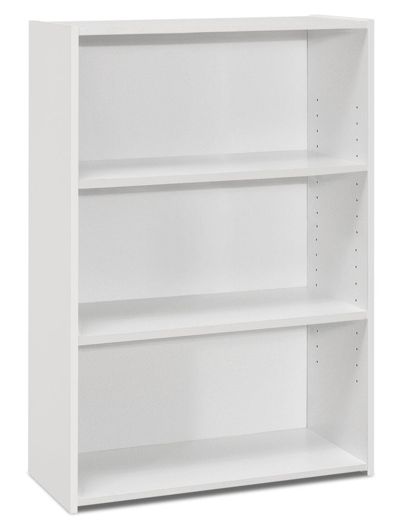 Derby 3-Shelf Bookcase - White