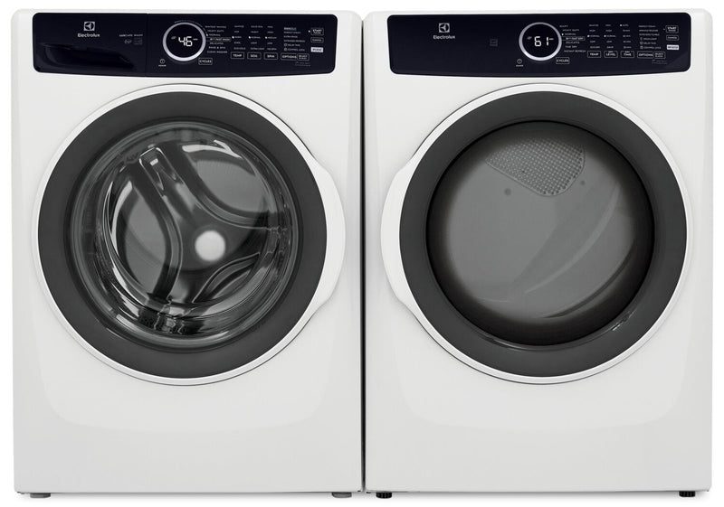 Electrolux 5.2 Cu. Ft. Front-Load Washer and 8 Cu. Ft. Electric Dryer - ELFW743W/ELFE743W
