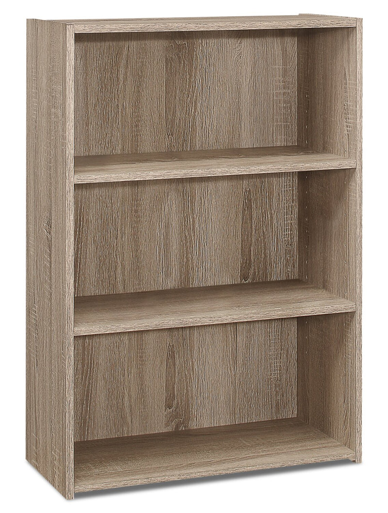 Derby 3-Shelf Bookcase - Taupe