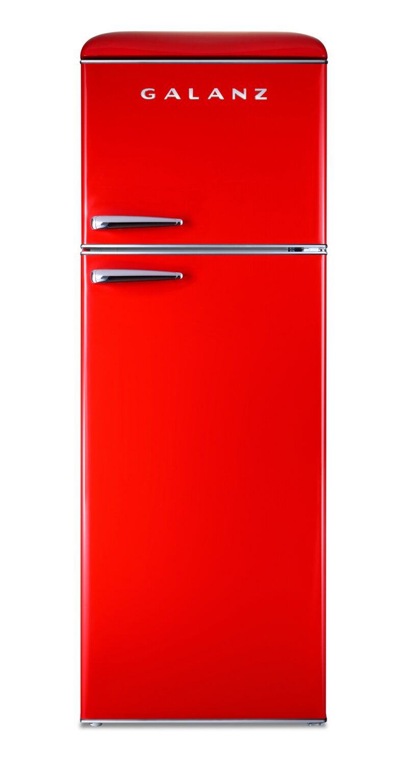 Galanz 12 Cu. Ft. Top-Freezer Retro Refrigerator - GLR12TRDEFR - Refrigerator in Red