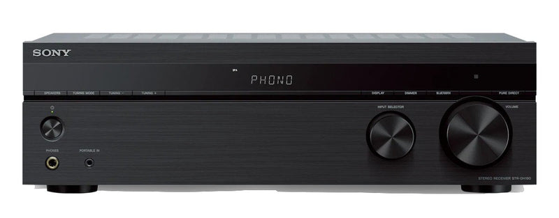 Sony 2-Channel Stereo Receiver with Phono Input and Bluetooth - STRDH190