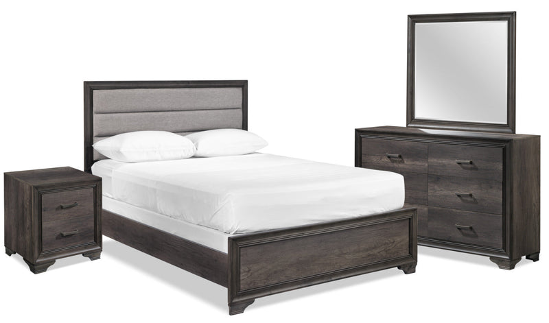 Matilda 6-Piece King Bedroom Set - Weathered Grey