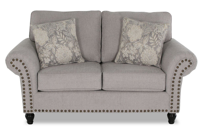 Norden Chenille Loveseat - Grey