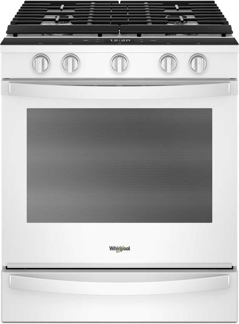 Whirlpool White Slide-In Gas True Convection Range (5.8 Cu. Ft) - WEG750H0HW