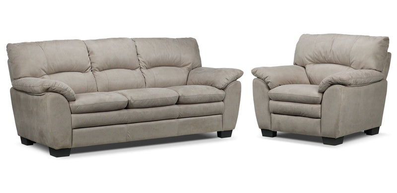 Maree Sofa and Chair Set - Silver Grey