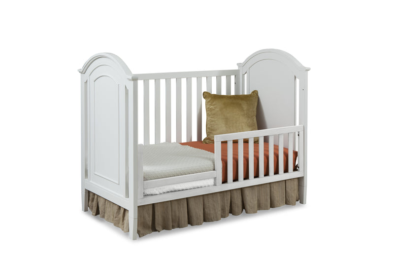 Natalie Cottage Crib/Toddler Rail - White