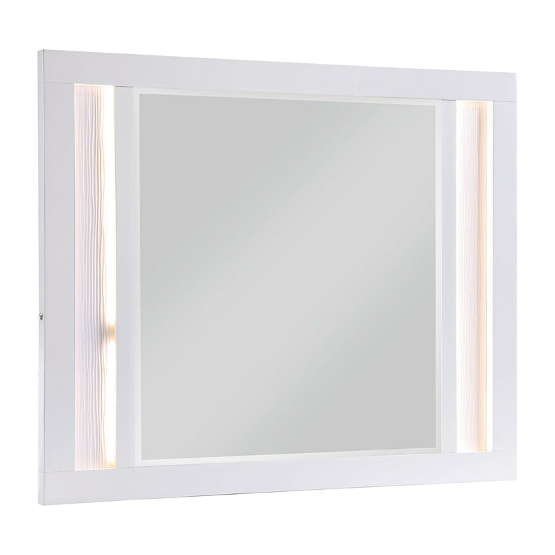 Marie Mirror with LED Lighting - White