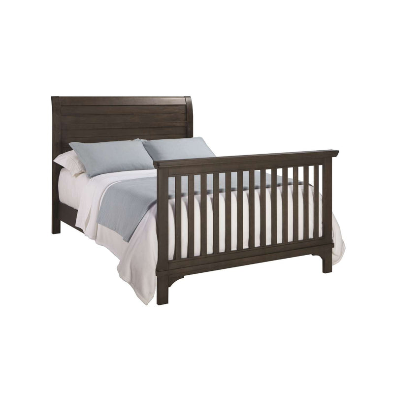 Grace Convertible Crib with Full Size Rails - Walnut Brown