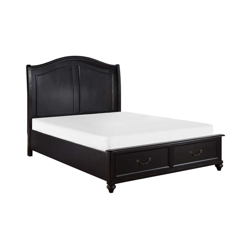 Neil Queen Storage Bed - Charcoal Brown