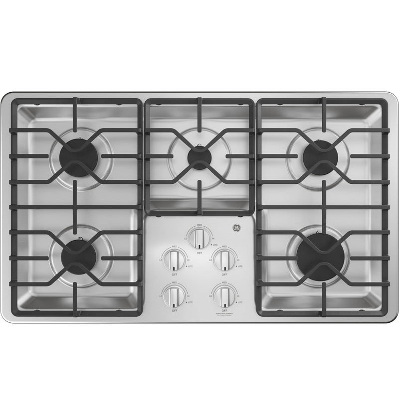 GE Stainless Steel 36" Gas Cooktop - JGP3036SLSS