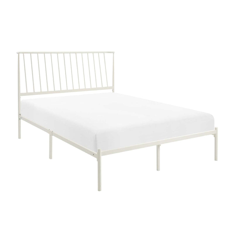 Brandon Full Platform Bed - White