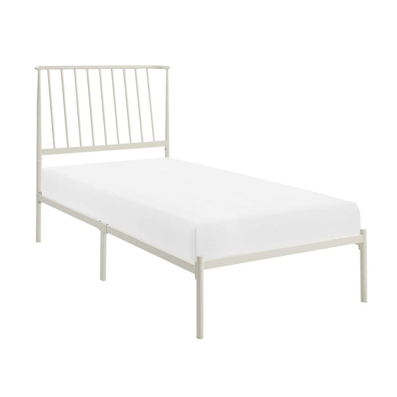 Brandon Twin Platform Bed - White