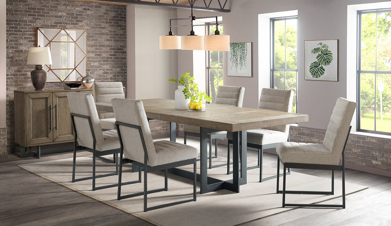 Torbram 7-Piece Dining Set - Brown/Beige