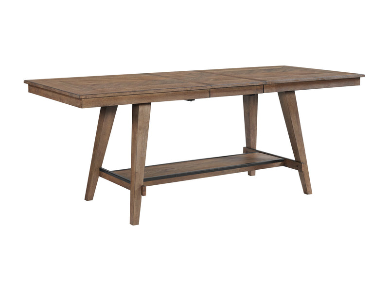 Lewis Extendable Counter Height Dining Table - Weathered Chestnut