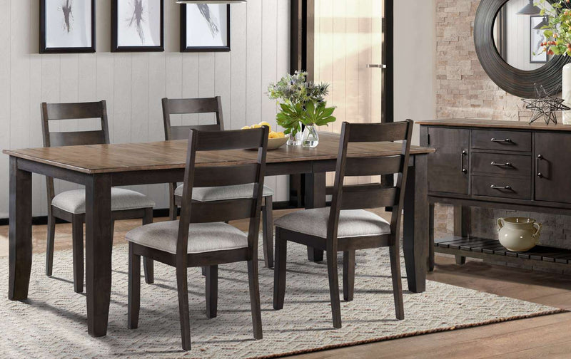 Haven 5-Piece Dining Set - Black/Walnut