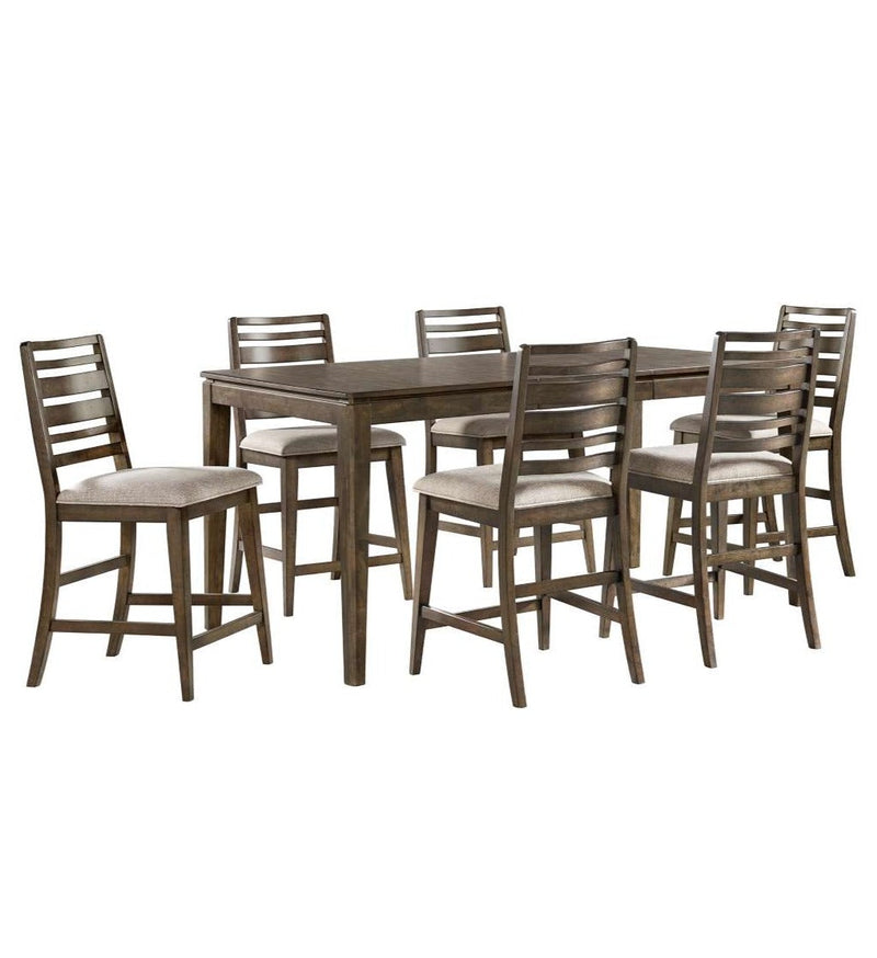 Edger 7-Piece Counter Height Dining Set - Walnut