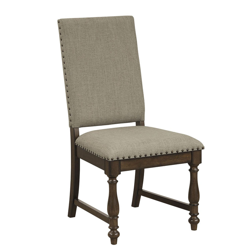 Vesta Dining Side Chair - Brown/Beige