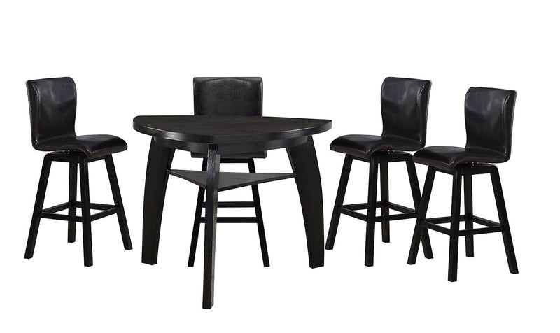 Guild 5-Piece Bar Height Dining Set - Dark Brown