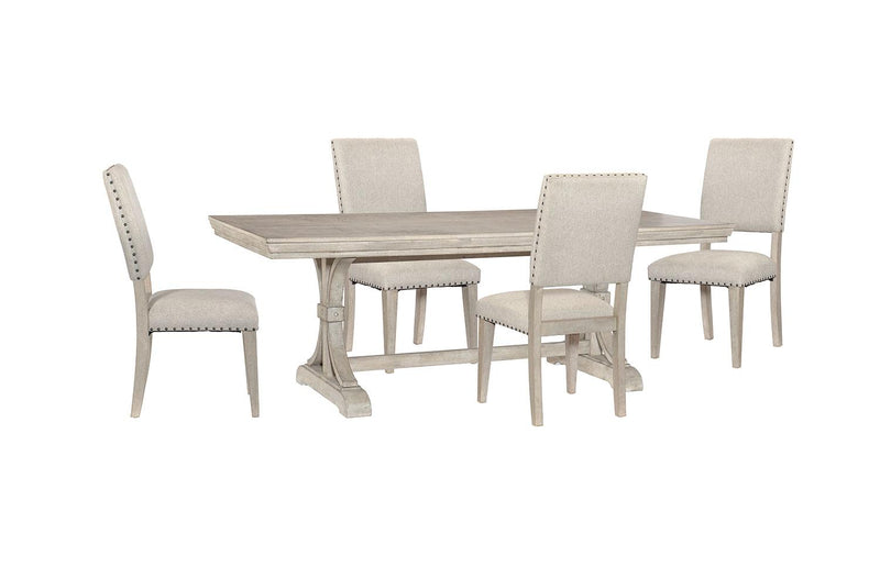 Regina 5-Piece Dining Set - Grey/Beige
