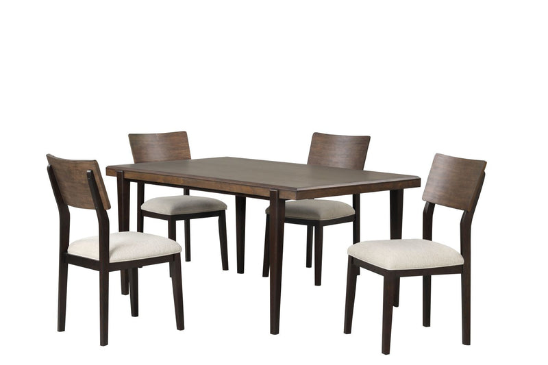 Sacliff 5-Piece Dining Set - Black/Brown