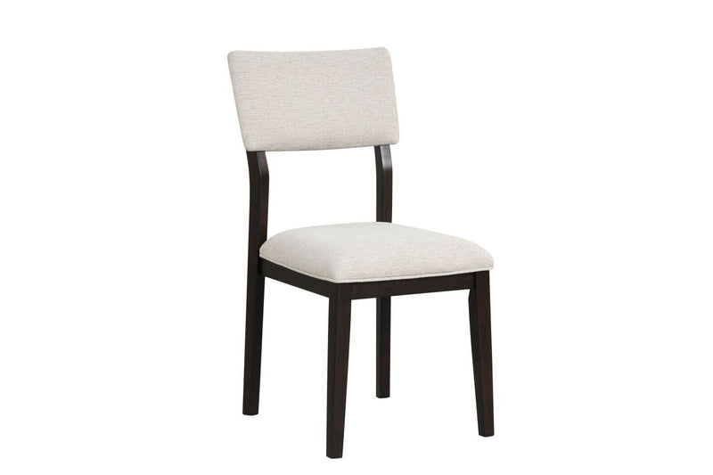 Sacliff Side Chair With Upholstered Back - Black/Brown
