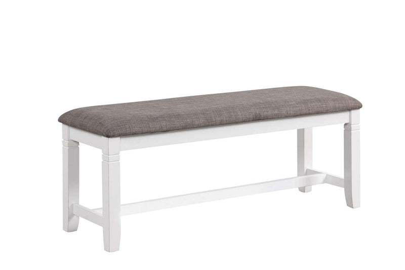 Lucas Bench - White/Grey