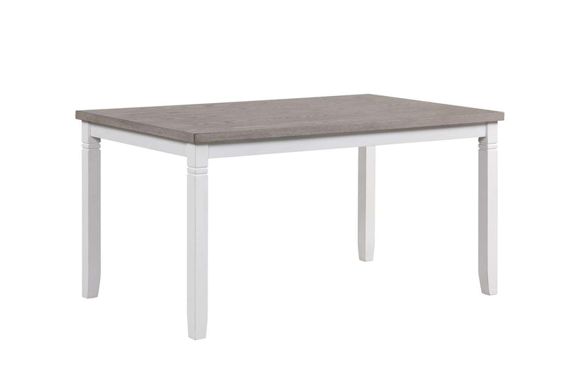 Lucas Dining Table - White/Grey