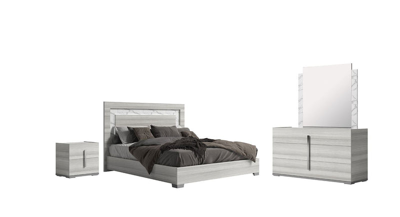Edward 6-Piece Queen Bed Package - Grey/White
