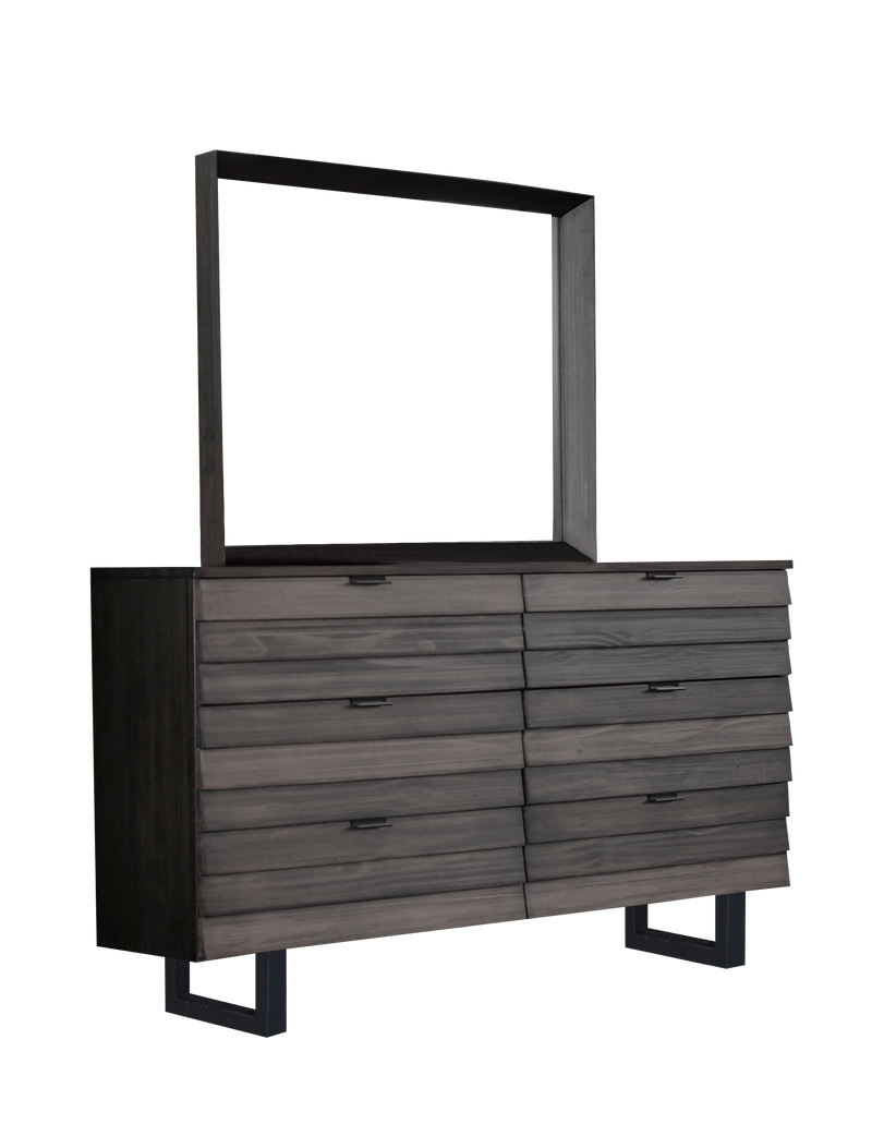 Bluffs 6 Drawer Dresser - Graphite