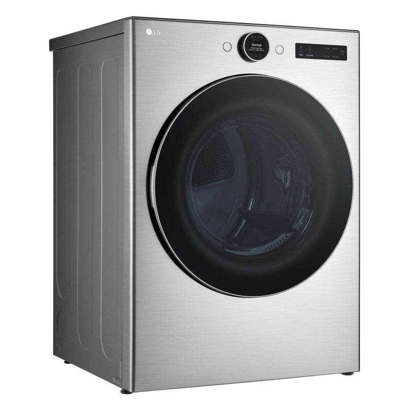 LG Graphite Steel 7.4 cu. ft. Ultra Large Capacity Smart Front Load Dryer with Built-In Intelligence & TurboSteam® - DLEX5500V