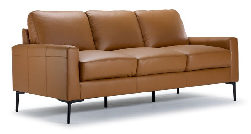 Arcadia Leather Sofa - Saddle