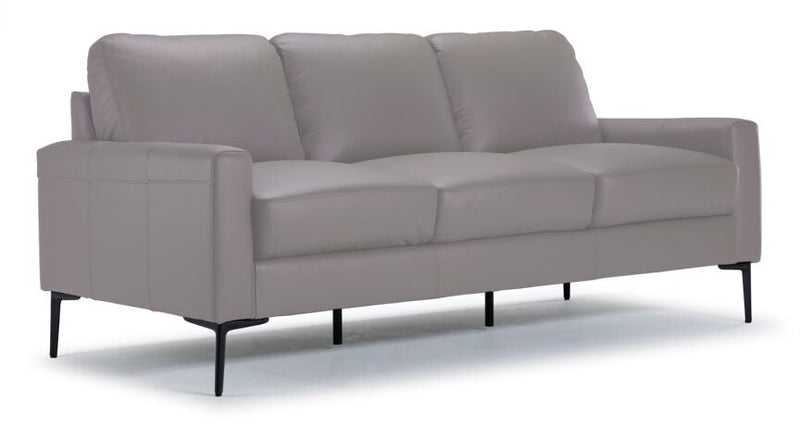 Arcadia Leather Sofa - Cloud Grey