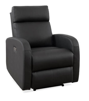 Jeremy Leather Power Recliner - Black