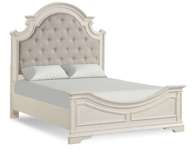 Clarke Queen Bed - White