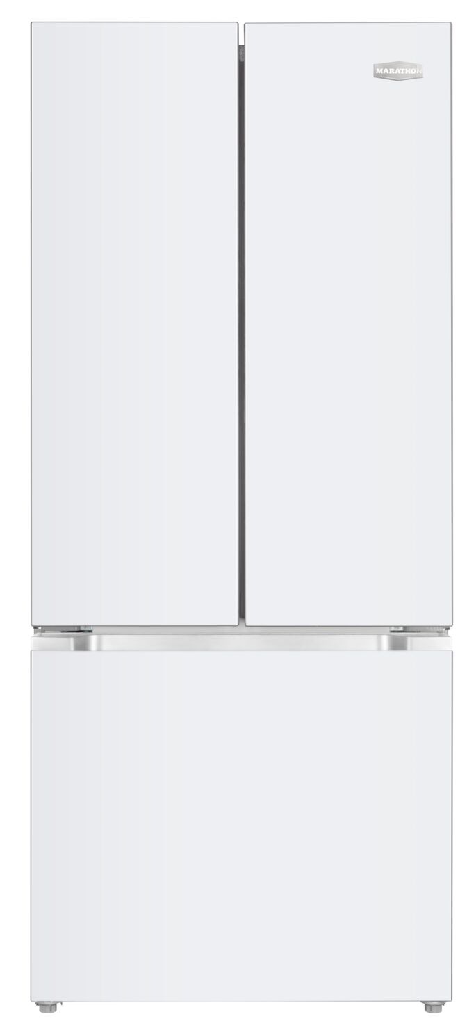 Marathon 30" White French Door Refrigerator (18.0 cu. ft.) - MFF180WFD