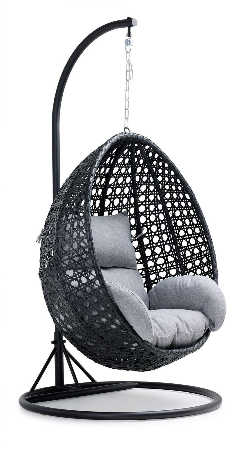 Samac Outdoor Egg Chair - Black/Grey