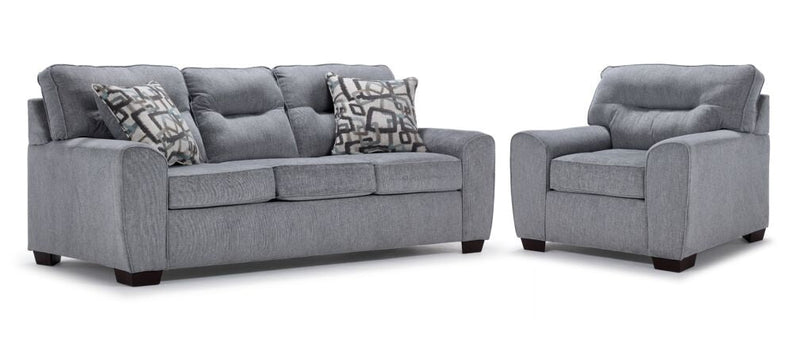 Eliza Sofa and Chair Set - Marble