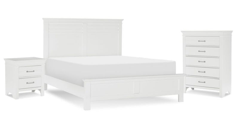 Dale 5-Piece Queen Bed Package - White
