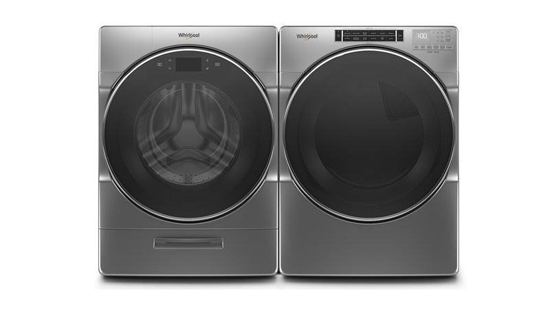 Whirlpool Chrome Shadow Front-Load Washer (5.8 cu. ft.) & Gas Dryer (7.4 cu. ft.) - WFW9620HC/WGD8620HC