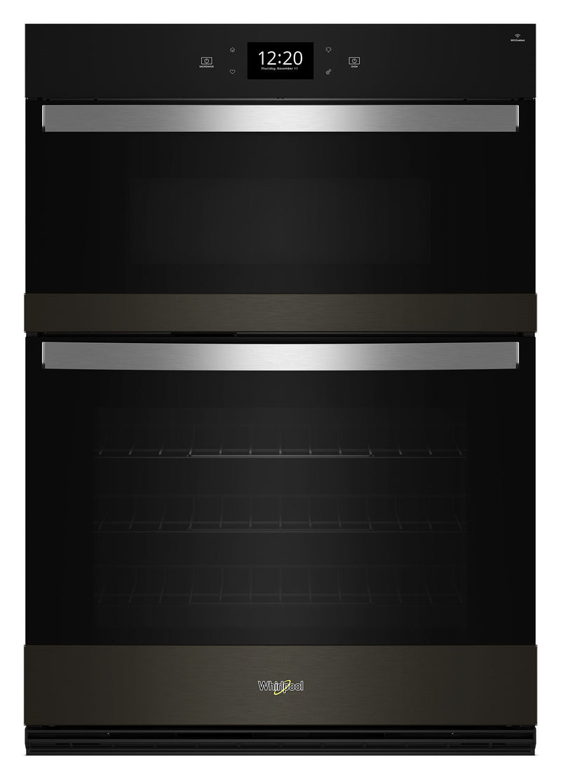 Whirlpool Black Stainless Steel with PrintShield™ Finish Combi Wall Oven (6.4 Cu Ft) - WOEC7030PV