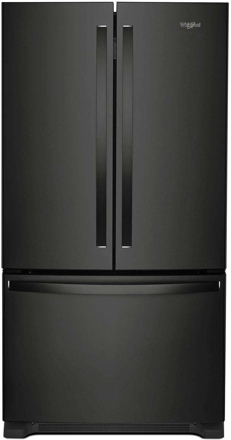 Whirlpool Black Counter-Depth French Door Refrigerator (20 Cu. Ft.) - WRF540CWHB