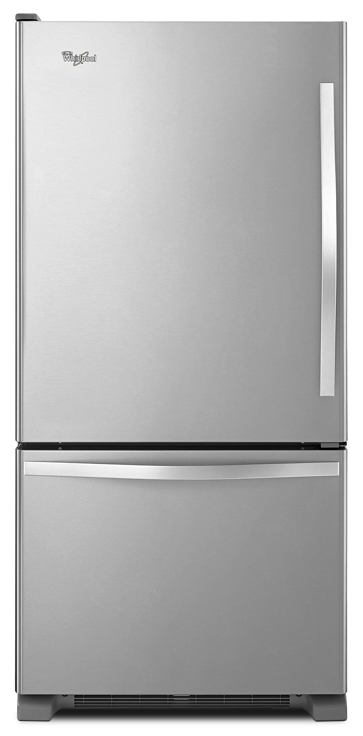 Whirlpool Stainless Steel Bottom-Freezer Refrigerator (19 Cu. Ft.) - WRB329LFBM