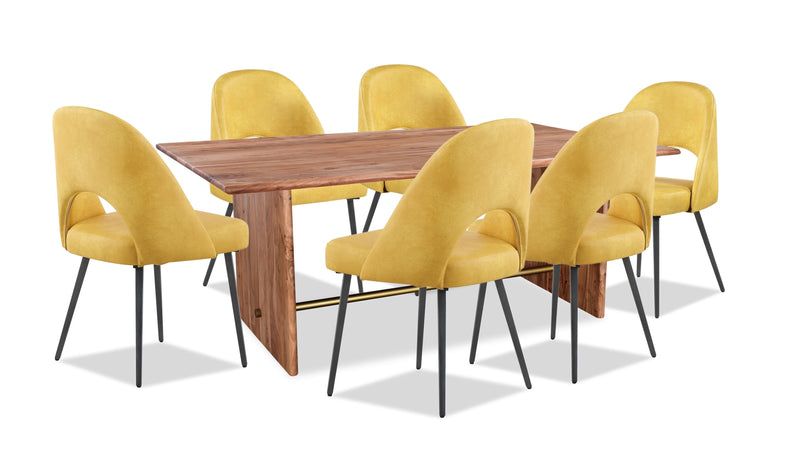 Academy 7-Piece Dining Package - Yellow