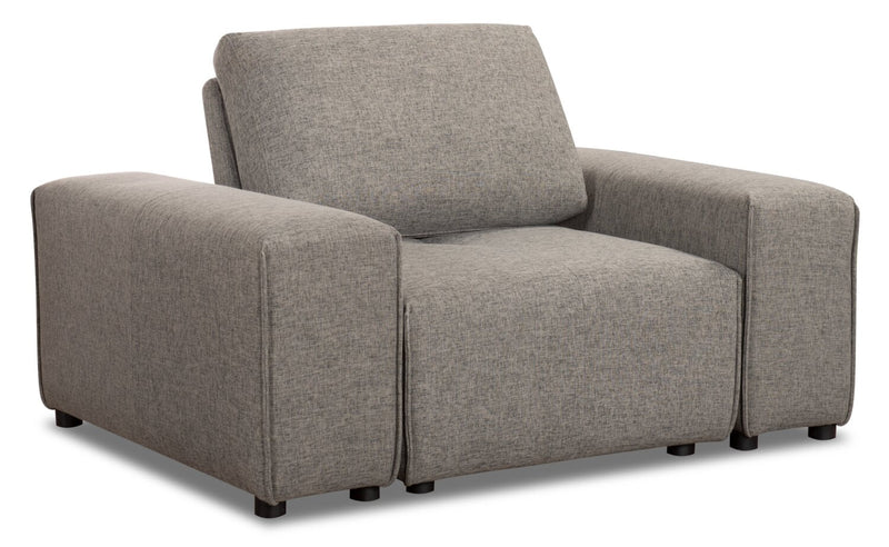 Modera Linen-Look Fabric Modular Chair - Grey 