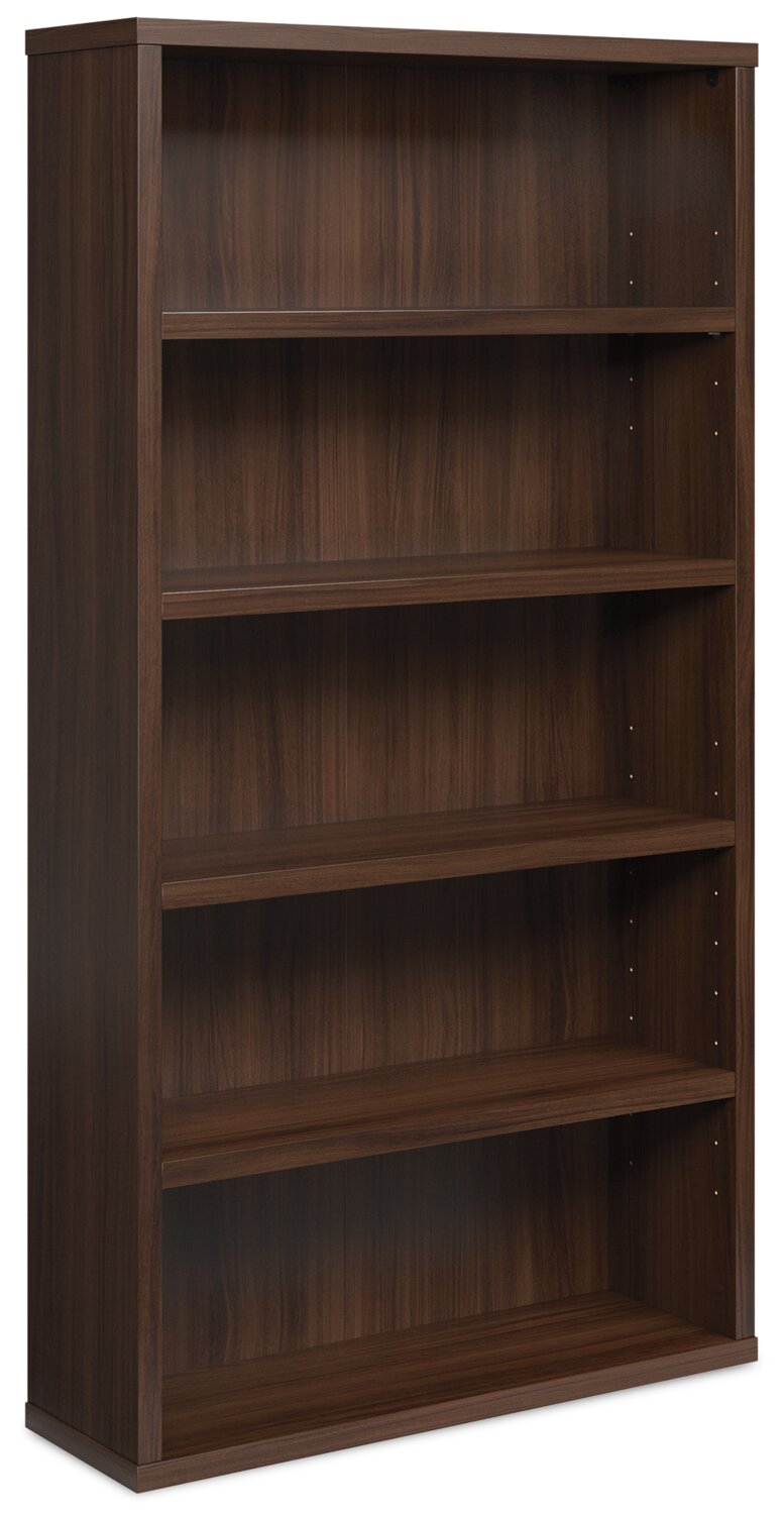 Affirm Commercial Grade 5-Shelf Bookcase - Noble Elm 