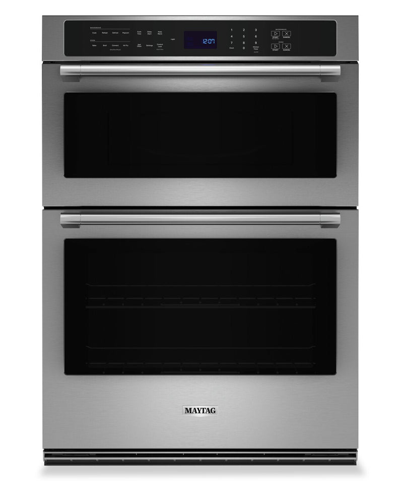 Maytag 6.4 Cu. Ft. Combination Wall Oven with Air Fry and Basket - MOEC6030LZ