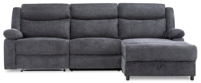 Chelten 3-Piece Right-Facing Manual Reclining Sectional - Grey